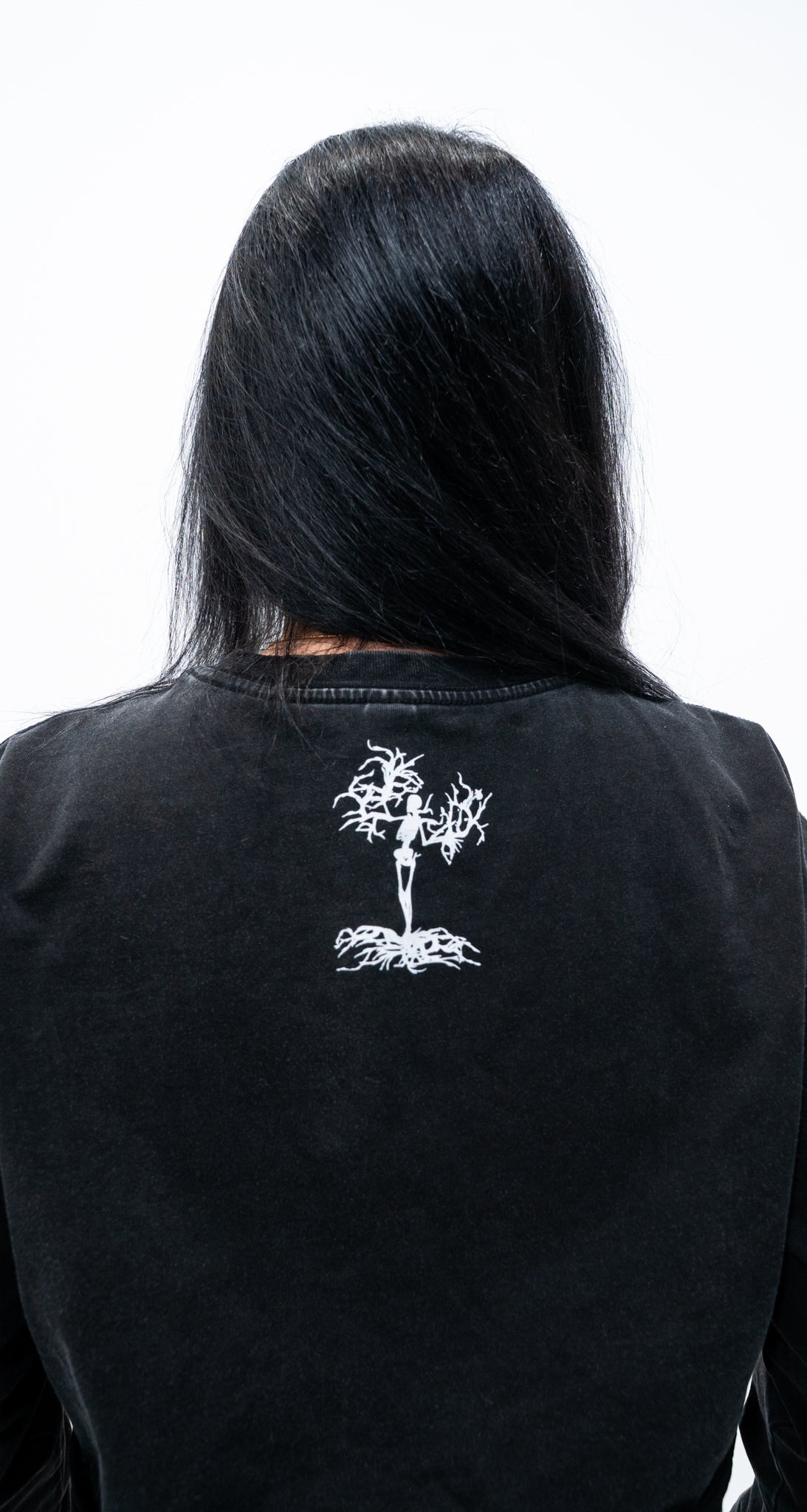 Women's Raw Hem Long Sleeve Crop Top