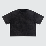 Unisex Heavyweight Cropped Snow-Washed T-Shirt (285GSM)