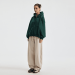 Unisex Heavyweight Boxy Cropped Fleece Zip-Up Hoodie (380GSM)