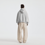 Unisex Heavyweight Boxy Cropped Fleece Zip-Up Hoodie (380GSM)
