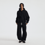 Unisex Heavyweight Boxy Cropped Fleece Zip-Up Hoodie (380GSM)