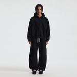 Unisex Heavyweight Boxy Cropped Fleece Zip-Up Hoodie (380GSM)