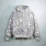 Luke 1:28 Zip Hoodie — Washed Camo