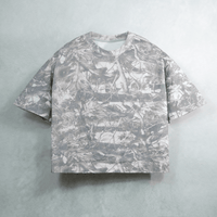 Unisex Heavyweight Cropped Camouflage Tree Print T-Shirt (270GSM)