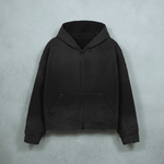 WG Distressed Hoodie — Black