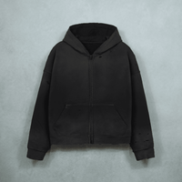 WG Distressed Hoodie — Black