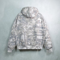 Luke 1:28 Zip Hoodie — Washed Camo