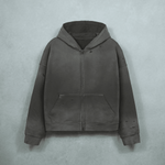 WG Distressed Hoodie — Black