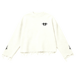 Waffle Cropped Long Sleeve Shirt