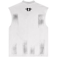 Heavyweight Distressed Round Neck Tank Top