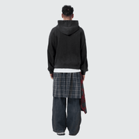 WG Distressed Hoodie — Black