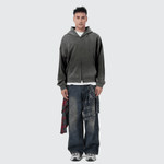 WG Distressed Hoodie — Black