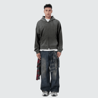 WG Distressed Hoodie — Black
