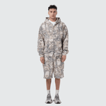 Luke 1:28 Zip Hoodie — Washed Camo
