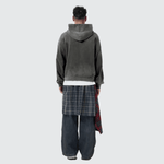 WG Distressed Hoodie — Black