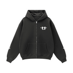 Heavyweight Fleece Zip-Up Oversized Hoodie