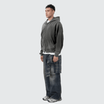 WG Distressed Hoodie — Black