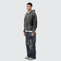 WG Distressed Hoodie — Black