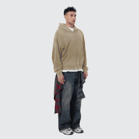 WG Distressed Hoodie — Black