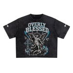 Unisex Heavyweight Cropped Snow-Washed T-Shirt (285GSM)