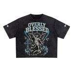 Unisex Heavyweight Cropped Snow-Washed T-Shirt (285GSM)