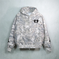 Luke 1:28 Zip Hoodie — Washed Camo