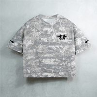 Unisex Heavyweight Cropped Camouflage Tree Print T-Shirt (270GSM)