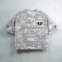 Unisex Heavyweight Cropped Camouflage Tree Print T-Shirt (270GSM)