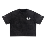 Unisex Heavyweight Cropped Snow-Washed T-Shirt (285GSM)