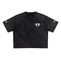 Unisex Heavyweight Cropped Snow-Washed T-Shirt (285GSM)