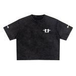 Unisex Heavyweight Cropped Snow-Washed T-Shirt (285GSM)