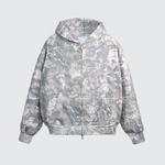 Luke 1:28 Zip Hoodie — Washed Camo