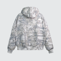 Luke 1:28 Zip Hoodie — Washed Camo