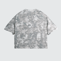 Unisex Heavyweight Cropped Camouflage Tree Print T-Shirt (270GSM)