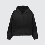 WG Distressed Hoodie — Black