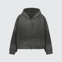 WG Distressed Hoodie — Black