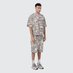 Unisex Heavyweight 100% Cotton French Terry Camo Shorts (400GSM)