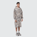 Luke 1:28 Zip Hoodie — Washed Camo