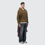 WG Distressed Hoodie — Black