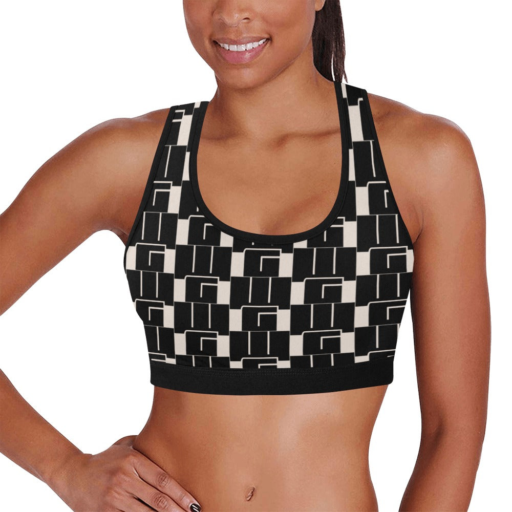 WG Pattern  Sports Bra