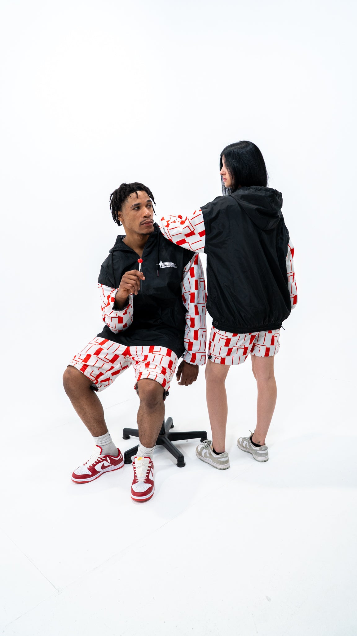 WG Pattern Windbreaker Tracksuit
