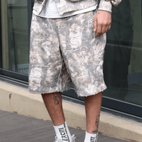 Unisex Heavyweight 100% Cotton French Terry Camo Shorts (400GSM)