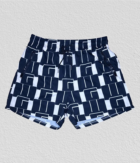 WG Pattern Mid-thigh Shorts