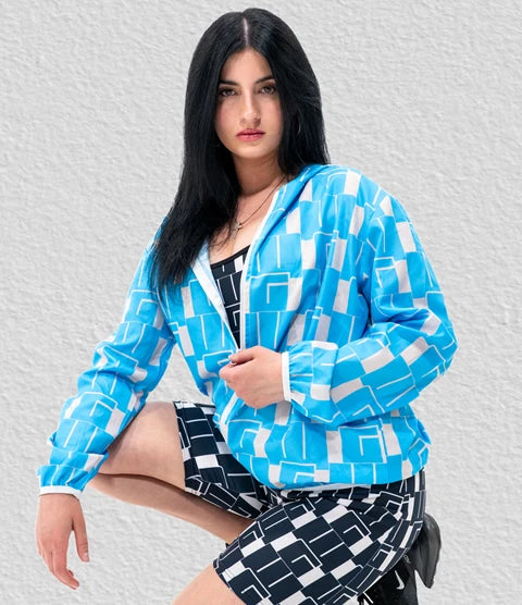 WG Pattern Sun Protection Hoodie