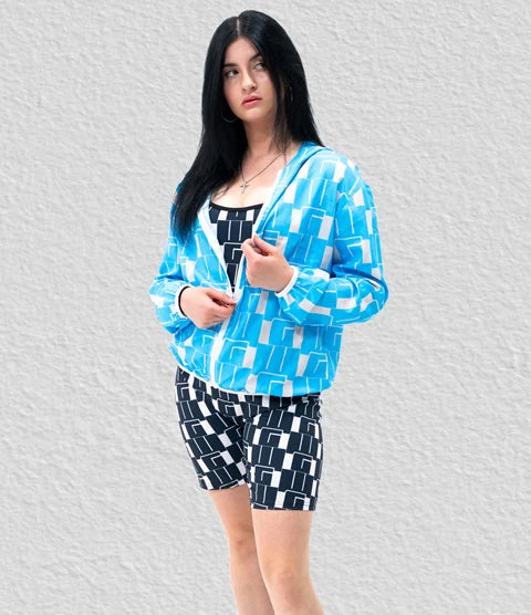 WG Pattern Sun Protection Hoodie