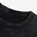 Unisex Heavyweight Cropped Snow-Washed T-Shirt (285GSM)