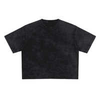 Unisex Heavyweight Cropped Snow-Washed T-Shirt (285GSM)