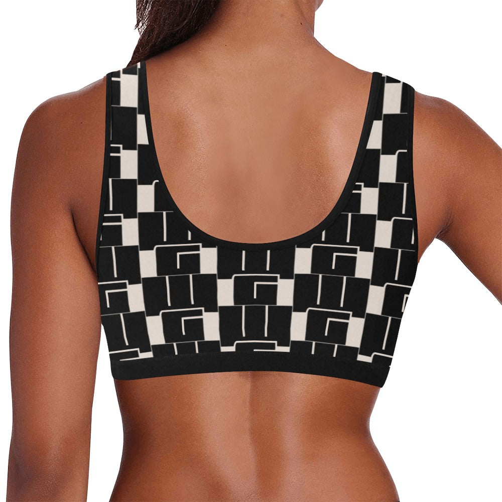 WG Pattern  Sports Bra